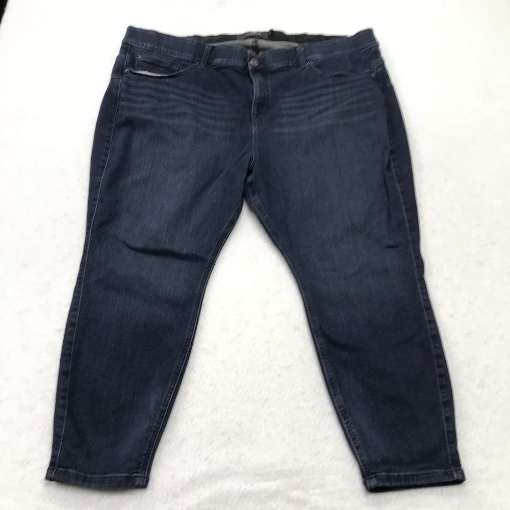 Torrid Bombshell Skinny Jeans Womens 26 XS Extra Short Blue Faded Denim Stretch